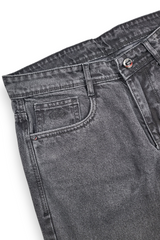 Men Straight Fit Jeans - Carbon Grey Wash Baggy