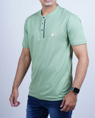 Pista color plain round neck t-shirt for men