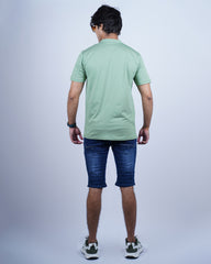 PISTA COLOR PLAIN ROUND NECK T-SHIRT