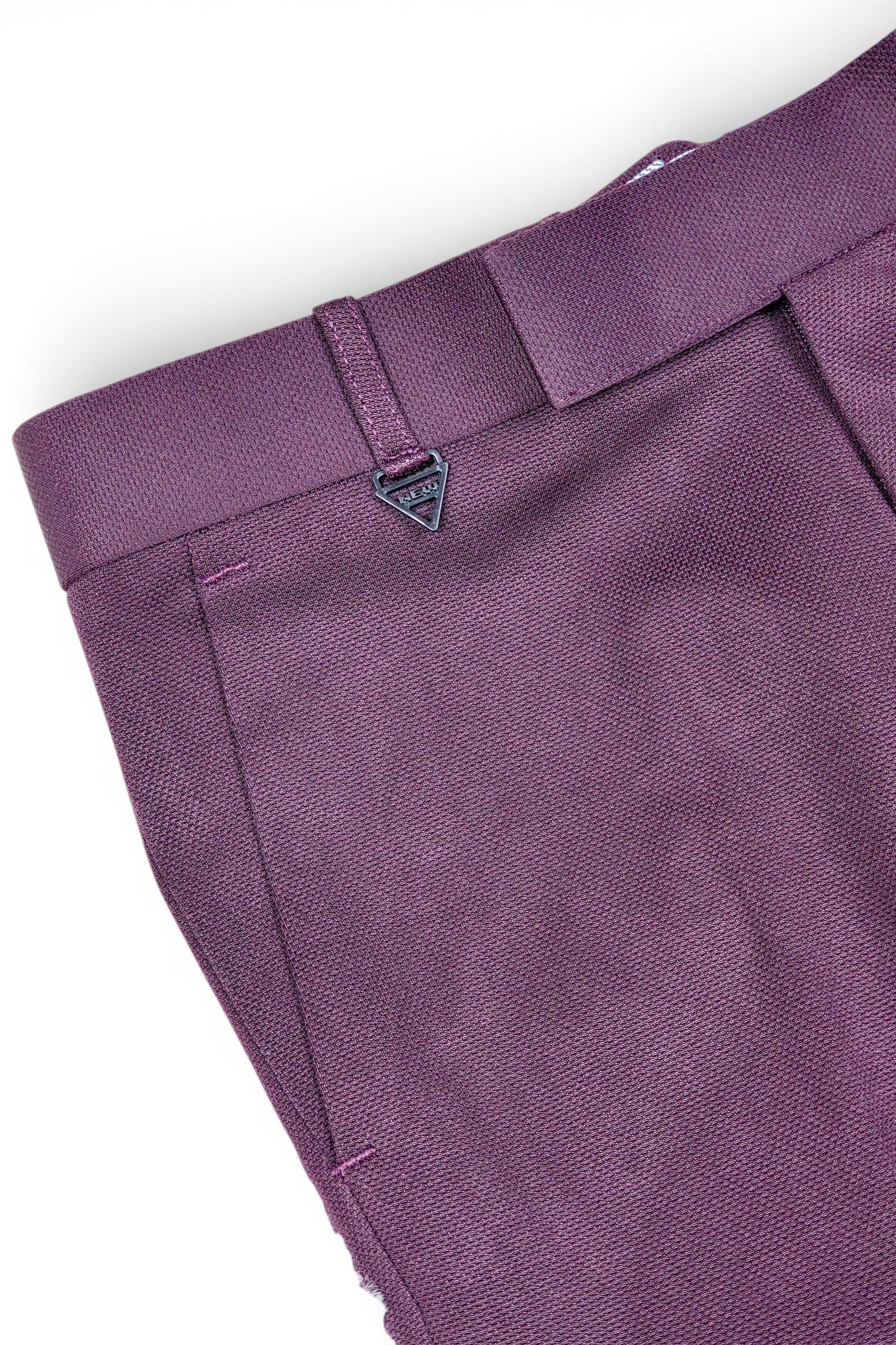 Men Slim Fit Formal Wine Colour Trousers for Smart & Casual 251078476