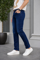 Men Blue Ankle Fit Jeans | Premium Denim  JCK-93