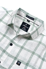 Men Green Checks Shirt – Trendy and Comfortable Casual Wear 261049715