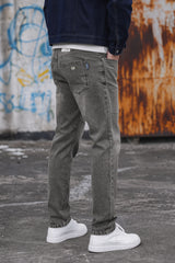 Men Olive Narrow Fit Jeans | Classic Denim 3999