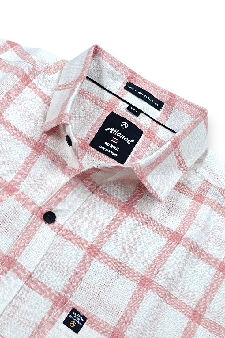 Men Onion Checks Shirt – Trendy and Comfortable Casual Wear OXFORD 261049715