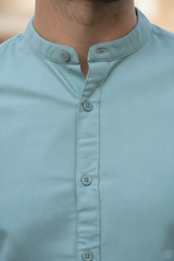 Dark Pista Solid Cotton Casual Shirt | Minimalist Style-251205753