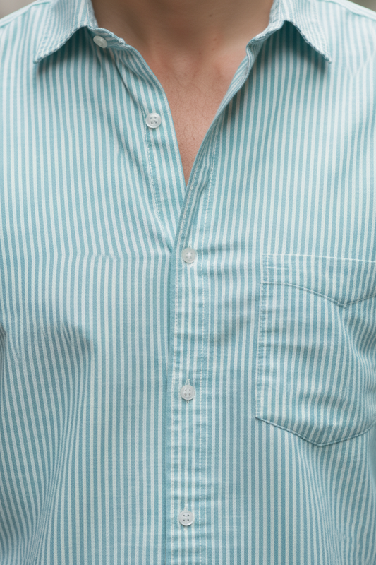 Men Pista Color Striped Cotton Shirt for Men | New Casual Collection-251167774