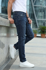 Atlance Jns Men Dark Blue Narrow Fit Denim Jeans