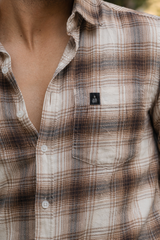 Men Classic Fawn Check Shirt | Everyday Casual Wear WON