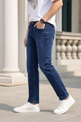 Men Blue Ankle Fit Jeans | Premium Denim JCK-91