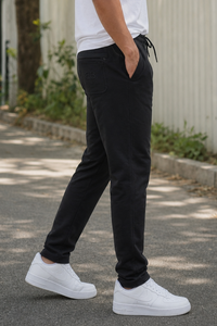 Men Stylish Black Track Pants | Soft & Comfortable Fit FC-73