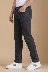 Men Black Narrow Fit Jeans | Sulphur PLAINJEAN-18