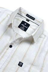 Men Cream Checks Shirt – Trendy and Comfortable Casual Wear 261049715
