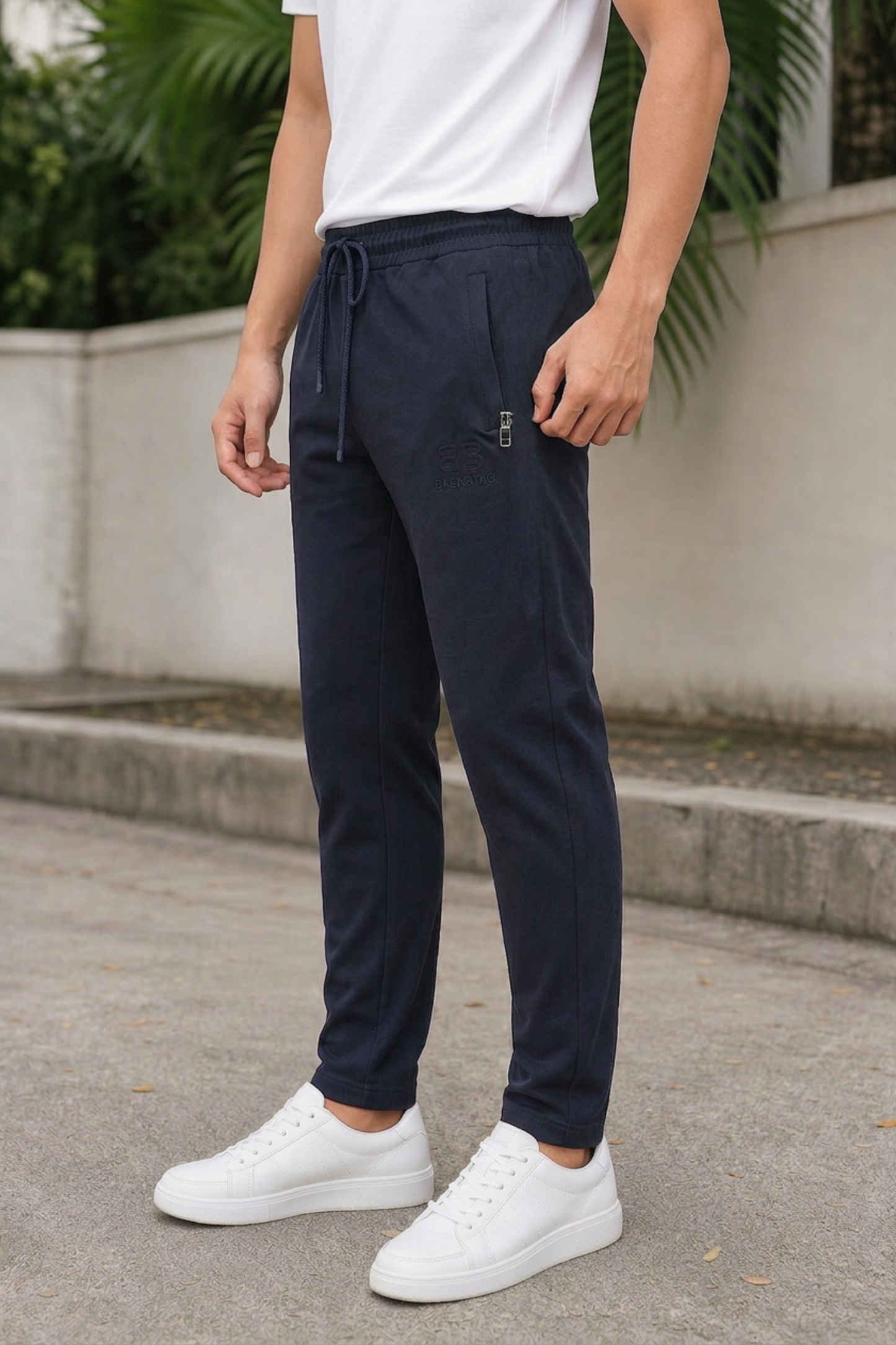 Men Stylish Navy Blue Track Pants | Soft & Comfortable Fit FC-73