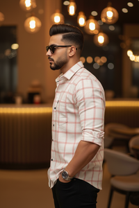 Men Onion Checks Shirt – Trendy and Comfortable Casual Wear OXFORD 261049715