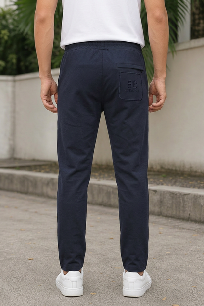 Men Stylish Navy Blue Track Pants | Soft & Comfortable Fit FC-73