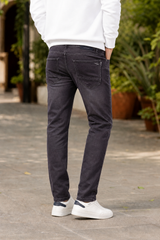 Atlance Jns Men Grey Narrow Fit Denim Jeans
