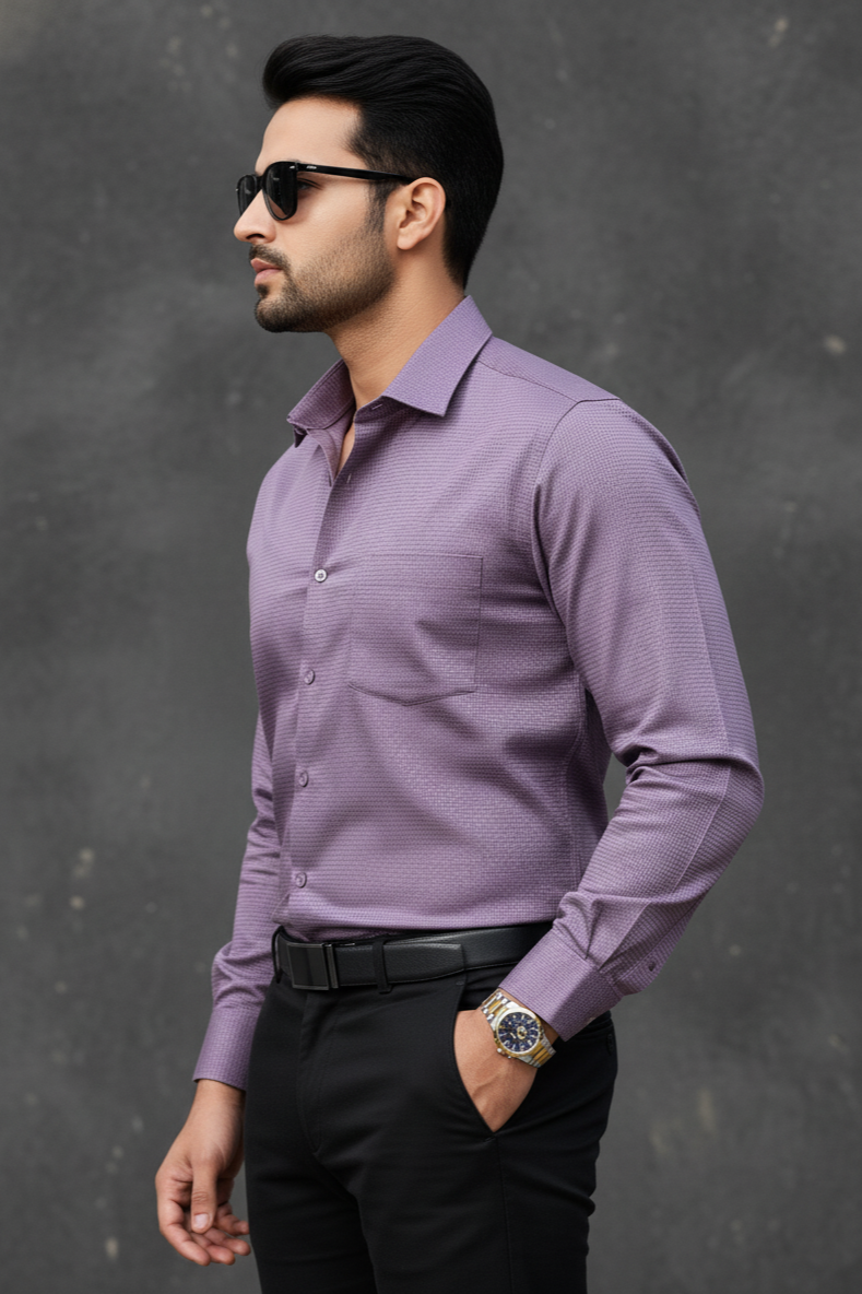 Atlance Classic Onion Solid Formal Shirt - Slim Fit-FRMTEXT