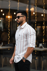 Men Rust Checks Shirt – Trendy and Comfortable Casual Wear 261049715