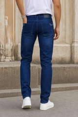 Atlance Denim Men Dark Blue Narrow Fit Jeans
