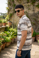 Stylish Brown Printed Polo T-Shirt for Men | Modern Fit