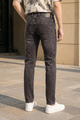 Men Carban Denim Wash Slim Fit Stretch Jeans
