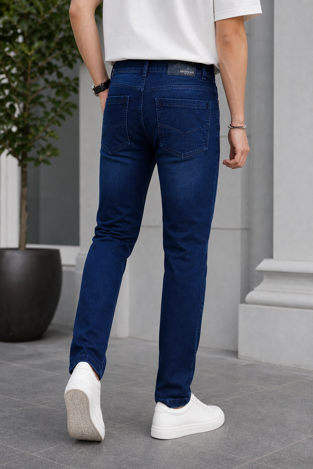 Men Blue Ankle Fit Jeans | Premium Denim  JCK-93