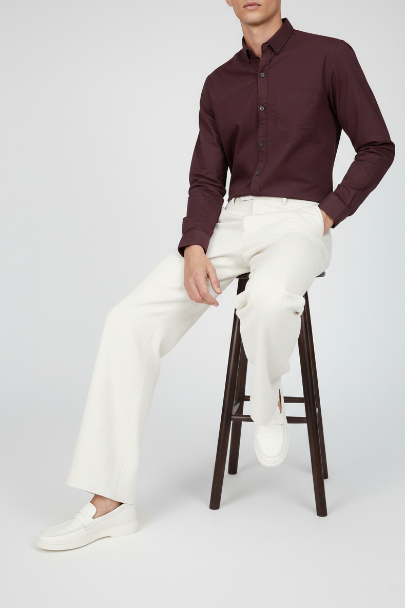 Plain Cotton Shirts for Men | Premium Solid Casual Styles-251211180