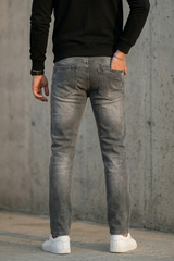 Men Olive Ankle Fit Jeans | Classic Denim 3999