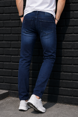 Men Premium Dark Blue Jeans | Narrow Fit