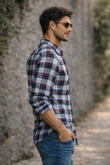 Premium Red Checkered Full Sleeve Shirt - Smart Casual Collection | Atlance FABCK