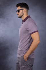 Men Dark Onion Striped Polo T-Shirt | Modern Casual Style 261023952