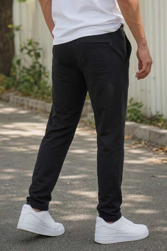 Men Stylish Black Track Pants | Soft & Comfortable Fit FC-73