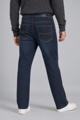Classic & Comfortable: Men Straight Fit Dark Olive Wash Jeans Baggy