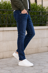 Men Blue Ankle Fit Jeans | Premium Denim JCK-95