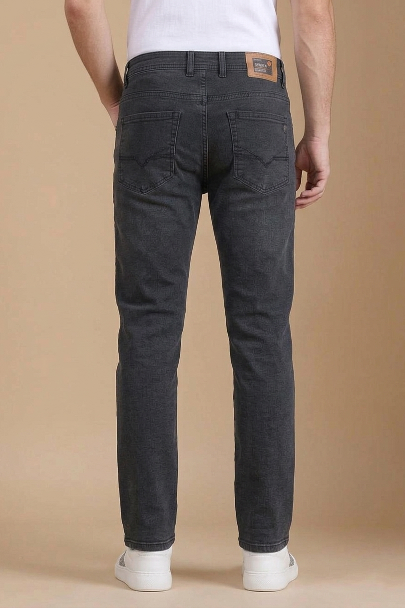 Men Black Narrow Fit Jeans | Sulphur PLAINJEAN-18