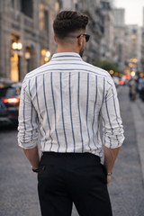 Men Blue Checks Shirt – Trendy and Comfortable Casual Wear 261049715