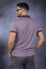 Men Dark Onion Striped Polo T-Shirt | Modern Casual Style 261023952