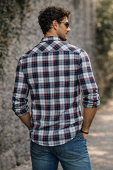 Premium Red Checkered Full Sleeve Shirt - Smart Casual Collection | Atlance FABCK