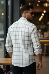 Men Green Checks Shirt – Trendy and Comfortable Casual Wear 261049715
