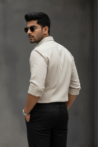 Atlance Fawn Check Shirt for Men – Elegant & Trendy Formal Wear-FRMCHECKS