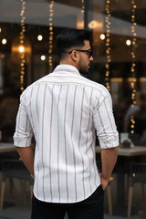 Men Rust Checks Shirt – Trendy and Comfortable Casual Wear 261049715