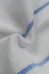 Men Blue Striped Shirt Outfit – Modern Street Style Look 261049715