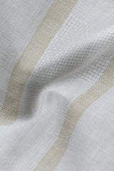 Men Beige Striped Shirt Outfit – Modern Street Style Look 261049715