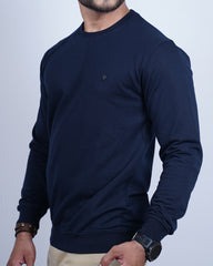 NAVY BLUE COLOR PLAIN ROUND NECK FULL SLEEVE T-SHIRT