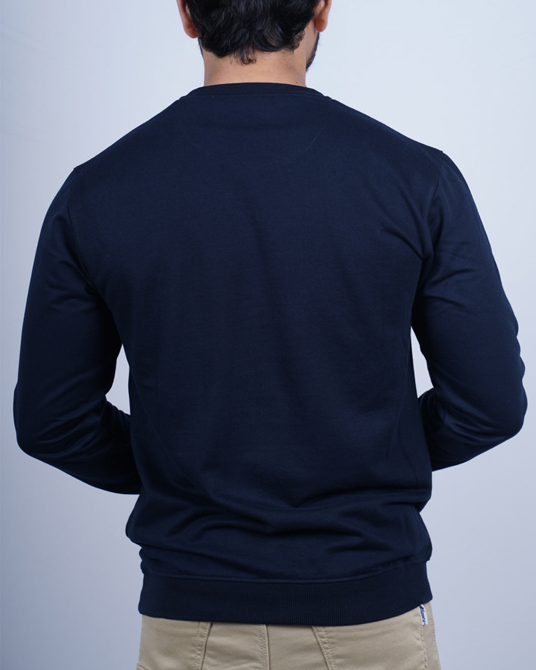 NAVY BLUE COLOR PLAIN ROUND NECK FULL SLEEVE T-SHIRT