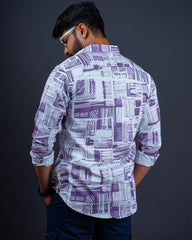 ONION COLOR PRINTED CASUAL SHIRT