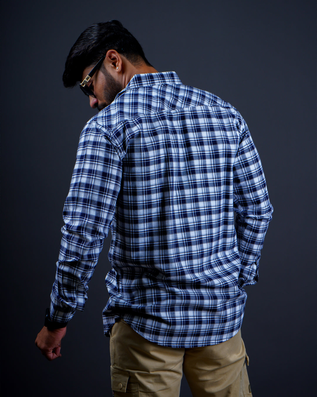 BLUE COLOR CHECKS CASUAL SHIRT