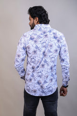 FAWN COLOR PRINTED CASUAL SHIRT