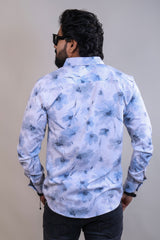 GREY COLOR PRINTED CASUAL SHIRT