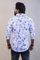 LAVENDER COLOR PRINTED CASUAL SHIRT